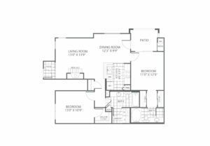 The Edge at Yardley Floor Plan 2 bedroom